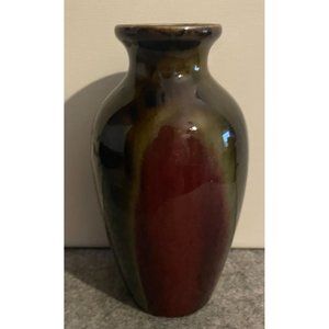 Small Drip Glaze Brown Vase  #1464